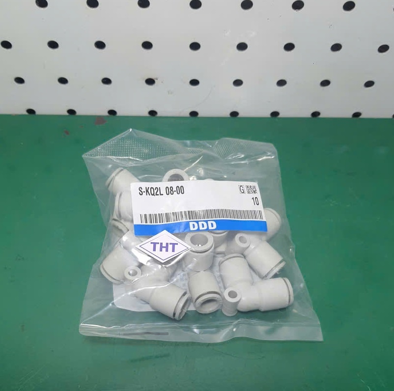 Đầu nối nhanh góc khí nén S-KQ2L 08-00